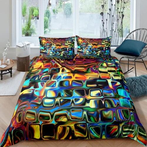 2021 3D Abstract Bedding Set Geometric Duvet Cover Single Double King Size Printing Quilt Cover With Pillowcase Home Textiles