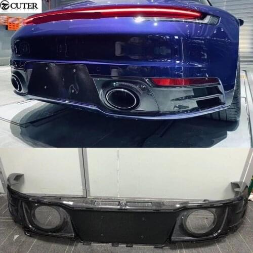 911 992 Carbon fiber FRP rear bumper diffuser for Porsche 911 992 Carrera sport design car body kit 2020