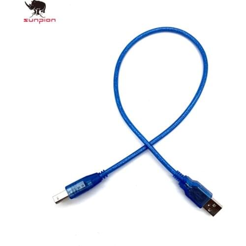 3D printer accessories Square port USB port square port USB2.0 printer line A male to B male square mouth data cable 50cm