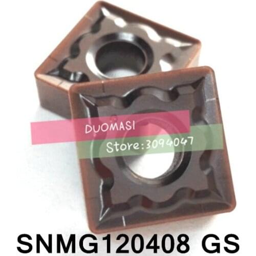 Free Delivery 10PCS SNMG120408-GS carbide CNC inserts,CNC lathe tool,apply to stainless steel and steel processing,MSSNR/MSDNN