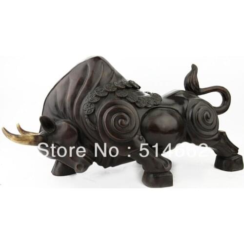 BIG Feng Shui Brass Wang Cai OX-animal /FENGSHUI ANIMAL