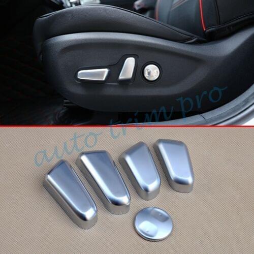 ABS Chrome Parts Seat Adjustment Control Buttons Cover Trim Fit For Kia Sportage 2016 2017 2018 Exterior Accessories