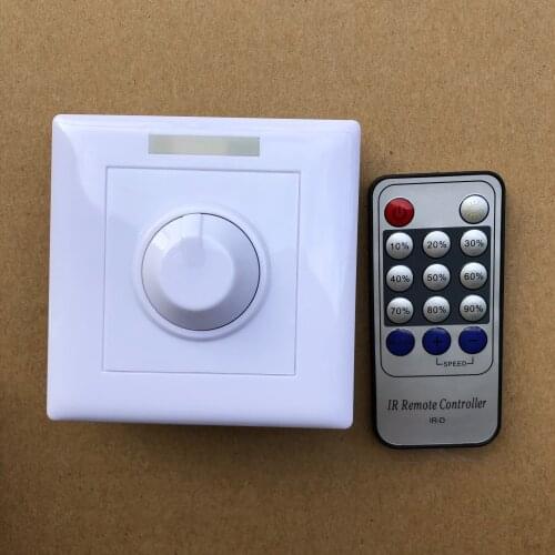 Ininput AC110V/AC220V-240V white shell 200W Dimmer Switch for lights and LED lights, brightness adjustment and controller