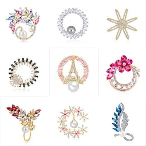 IUXURYGEM-TOUCH Wedding Brooches For Clothes