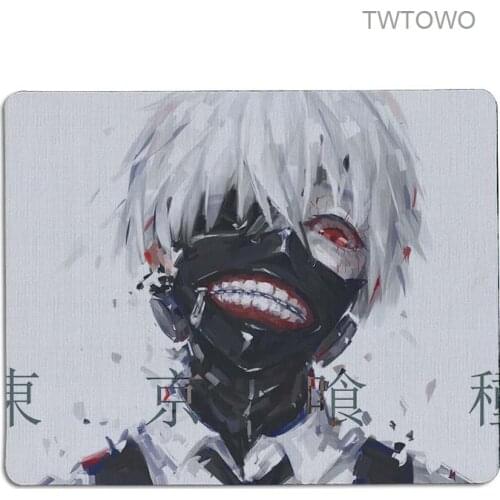 Tokyo Ghoul Kaneki Customized laptop Gaming small mouse pad Size for 18x22cm 21x26cm Gaming Mousepads