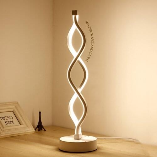 Bedroom Beside Lamp Home Decor Desk Lamps Spiral Curved Bedside Lamps Creative Home Decor Desk Lamp Lighting
