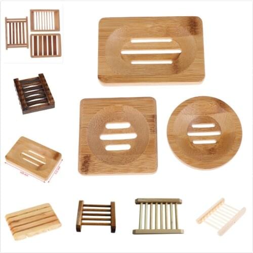 Natural Carbide Wood Soap Dish Wooden Soap Container Travel Wood Soap Box Shower Plate Bathroom Soap Holder
