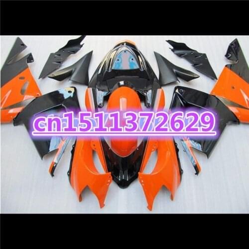 100%NEW Fairings FOR KAWASAKI NINJA ZX10R 04-05 orange black ZX 10R 04 05 ZX-10R 10 R 2004 2005 ABS fairing kits D