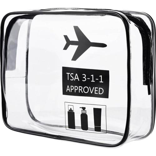 TPU Clear Makeup Cosmetic Bag Portable Travel Toiletry Pouch Transparent Waterproof Pouch Storage Neceser Wash Kit Case