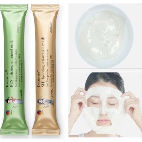Zudaifu 20Pcs Dropship Rubber Mask Powder Diy Beauty Salon Home Use Modeling Rose Petal Gold Kiwi Peel Off Facail Mask 15G Odm
