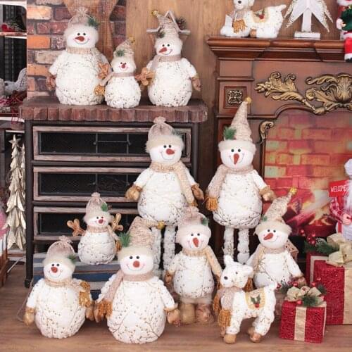 Christmas decoration Christmas elf doll snowman doll scene window decoration home decoration christmas gift