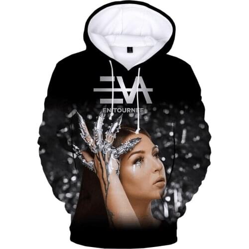 Eva Queen Sweatshirt Hoodies Cool Women Pullovers Black Style Harajuku 3D Casual Hooded High Quality Spring Autumn Print Hip Hop