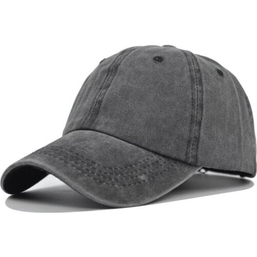 High Quality Baseball Cap Washed Cotton Basic Spring Summer Sun Hat Hiking Running Caps Solid Color Mens Women Outdoor Cap