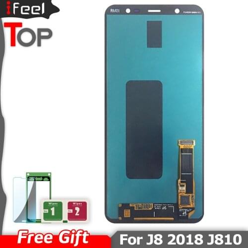 6.0'' Super AMOLED LCDs Display For SAMSUNG J8 2018 LCD for Samsung J810 J8 2018 LCD Touch Screen Digitizer Assembly