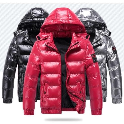 Winter Mens Jackets Fashion Men Cotton Warm Thicken Parkas Down Hoodies Coats Casual Outdwear Thermal Jackets Mens Clothing