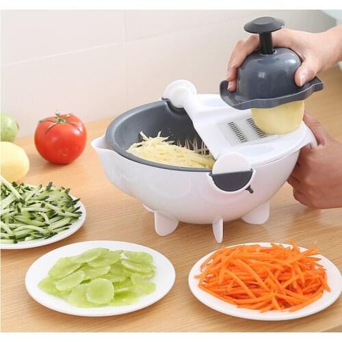 1PC Multi-function Chopper 9 in 1 Slicer Vegetable Potato Carrot Onion Grater With Strainer Vegetable Cutter Kitchen OK 1088