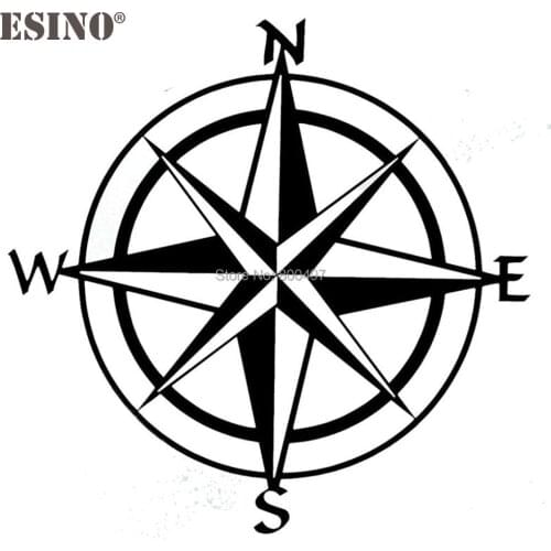 10 x New Car Styling Outdoor NSWE Compass Travel Wander Lost Direction Reflective Auto Decal Car Sticker Pattern Vinyl