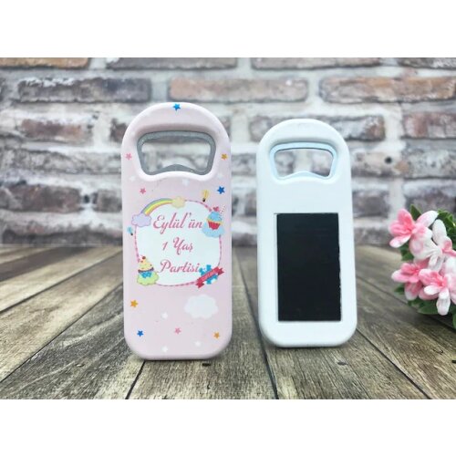 30 pcs Personalized Bottle Opener Magnet-Pink Baby Model 361154829
