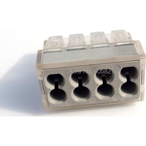 50Pcs 8-wire Building universal wire connector 1-2.5mm2 terminal block Wiring connector
