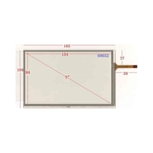 7 inch 165*104 mm GPS industrial control touch screen side line 69032