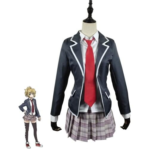 Anime High Rise Invasion Mayuko Nise Cosplay Costume Women High School JK Uniforms Fancy Outfit Halloween Party Suit Custom Made