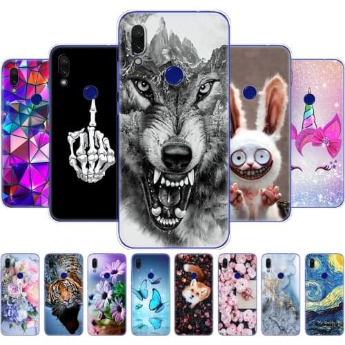 For xiaomi Redmi 7 Case Silicone Painting Soft touch TPU on xiaomi Redmi 7 6.26 inch snapdragon 632 model Fundas Coque marble