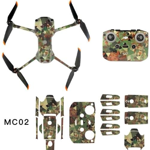 Color Stickers Scratch-proof PVC Stickers Protective Film Waterproof Decals Skin Sticker for DJI Air 2S Drone Accessories