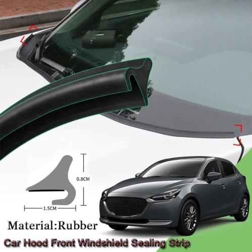 DIY 1.8m Car Seal Strip Windshied Spoiler Filler Protect Edge Weatherstrip Strips Sticker Auto Accessories For Mazda 2 2014-2020
