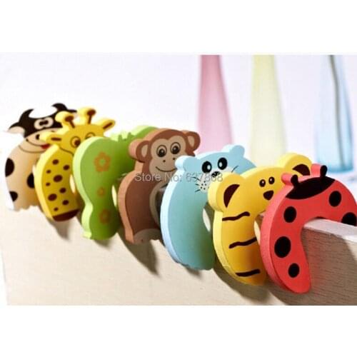 3PC lovely 7 styles cartoon baby safety door stopper holder lock baby care protection edge corner guard protector