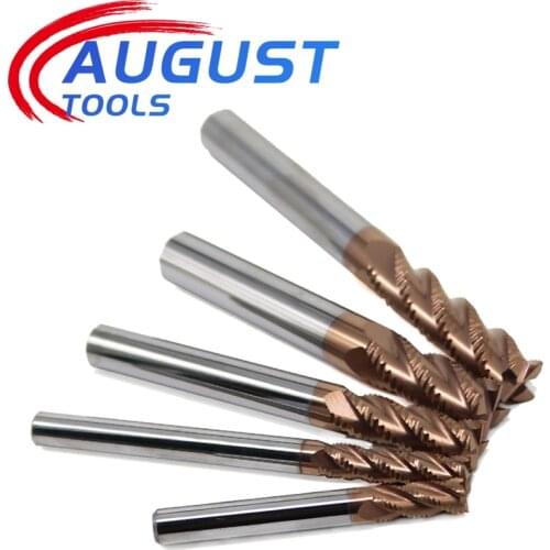 AUGT HRC55 Cnc Roughing Endmill Carbide 4 Flutes Tungsten Steel Milling Cutter Durable End Mill 6mm 8mm 10mm 12mm Milling Tools