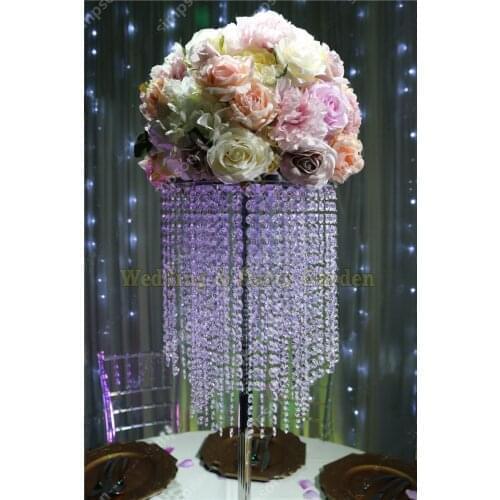Hot Crystal Centerpiece Flower Stand Table Center Wedding Decoration 10 pcs