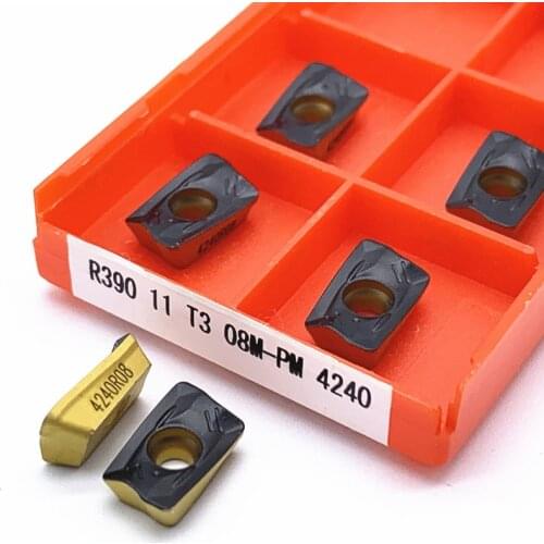 R390 11T304 11T308 PM 1025 1030 1040 1130 4020 Carbide Inserts Lathe Metal Cutting Turning Tools Indexable