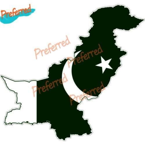 Map Flag Vinyl Outside Macbbook Pakistan Decal Motocross Racing Laptop Helmet Trunk Wall Vinyl Car Sticker Die Cutting