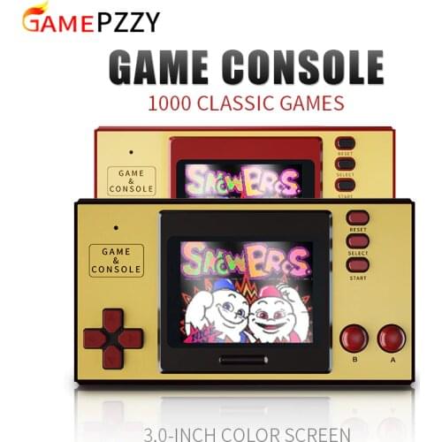 Classic Video Game Console Built-in 1000 Games Mini Portable Retro Game Console 3.0 Inch Screen Gift For Kids