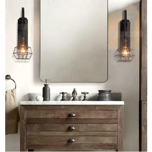 Loft retro lamp creative lifting pulley wall light dining room restaurant aisle corridor pub cafe wall lamp bra wall sconce