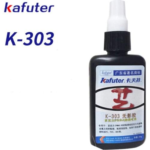 Newest 50ml,kafuter UV glue uv curing adhesive K-303 Acrylic Transparent plastic Acrylic adhesive