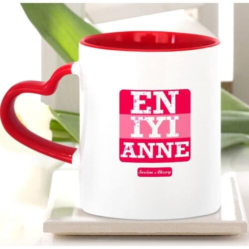 Personalized Best Mother Red Heart Mug Cup-2