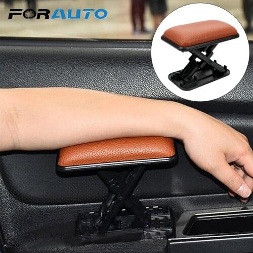FORAUTO Car Door Armrest Box Elbow Support Anti-fatigue Arm Protective Pad Car Armrest Cushion Main Driver Position Left Armrest
