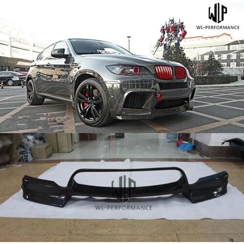 E71 X6 High Quality Carbon Fiber Front Bumper Lip Car For BMW X6 M Front splitter body kit 08-14