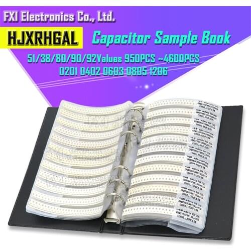 0201 0402 0603 0805 0402 SMD chip capacitor combination kit 0.5 ~ 10 uf pF capacitor sample book all capacitor sales hjxrhgal