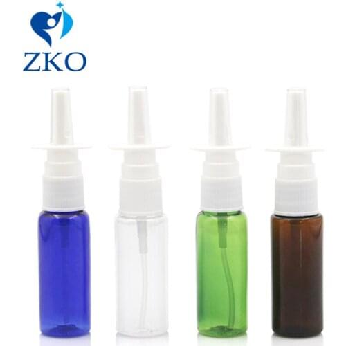 1pcs 20ml Multicolor Plastic Bottle Nasal Spray Liquid Bottle Free Shipping Mini Travel Portable Refillable Bottle Medical Spray