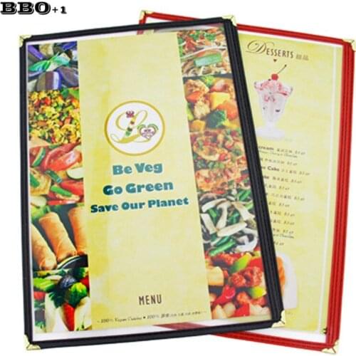 1PC 9.1"x12.6" Menu Holder Menu Covers Synthetic Leather Single Panel with Angled Corners Restaurant Hotel Deli Cafes Bars Pubs