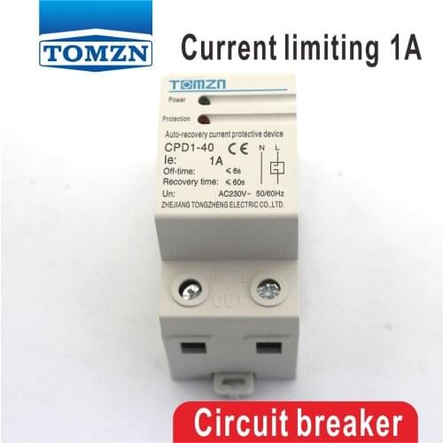 1A CPD-63 690W Household Din rail automatic recovery reconnect Current limiting protective device protector