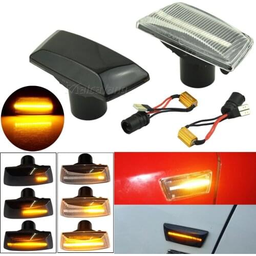 2pcs Dynamic LED Car Side Marker Lights Repeater Signal Lights For Opel Insignia Astra H Zafira B Corsa D For Chevrolet Cruze