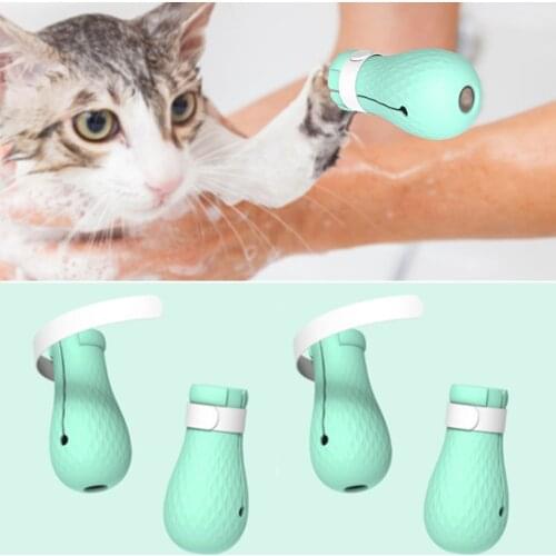 4Pcs/Set Adjustable Pet Shoes Soft Silicone Anti-Scratch Cat Foot Cover Paw Cover Boots Cat Grooming Supplies for Home Bath