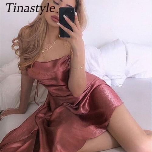 Satin Backless Bandage Dress For Women Asymmetrical Strapless Long Christmas Dress Female Elegant Party Winter Dress Vestidos