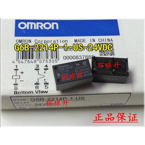 Free shipping G6B-2214P-1-US-24VDC G6B-2214P -1-US 24VDC DIP-6 relays