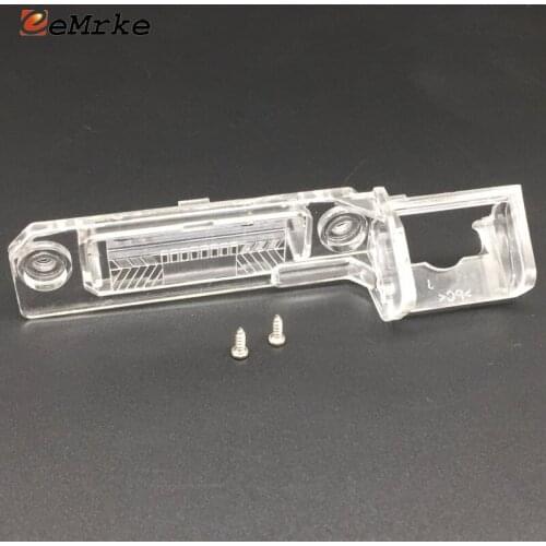 EEMRKE Car Rear View Camera Bracket License Plate Lights Housing Mount for Skoda Superb 3U4 3T4 2002-2012