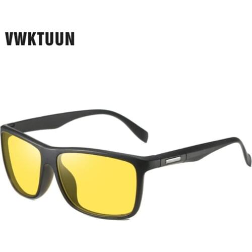 VWKTUUN Sunglasses Men Square Shades For Mens Eyewear Driving Glasses UV400 Oversized Sunglasses Mirror Driving Sunglasses