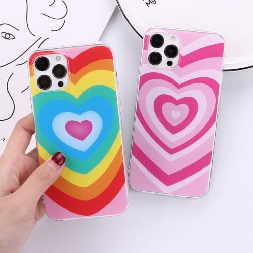 Soft Silicone Latte Love Coffee Heart Soft Silicone Case For iPhone iPhone 12 11 Pro Max XR XS Max 7 8 Plus Soft Transparent Co